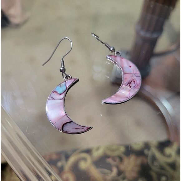 Alpaca mexico moon earrings - Picture 1 of 9